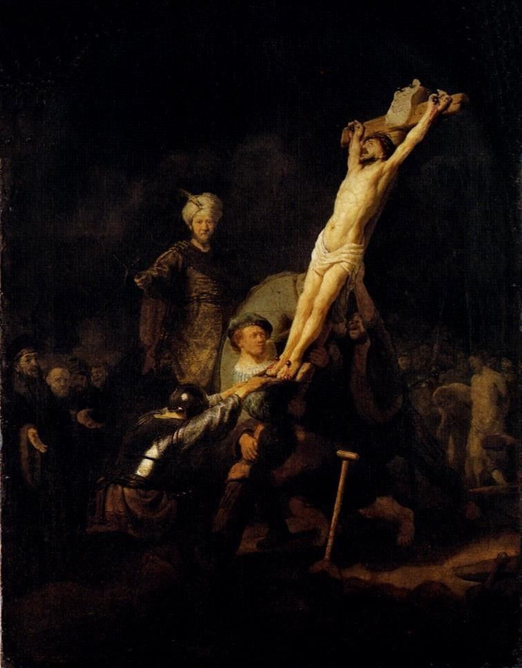 Rembrandt The Elevation Of The Cross
